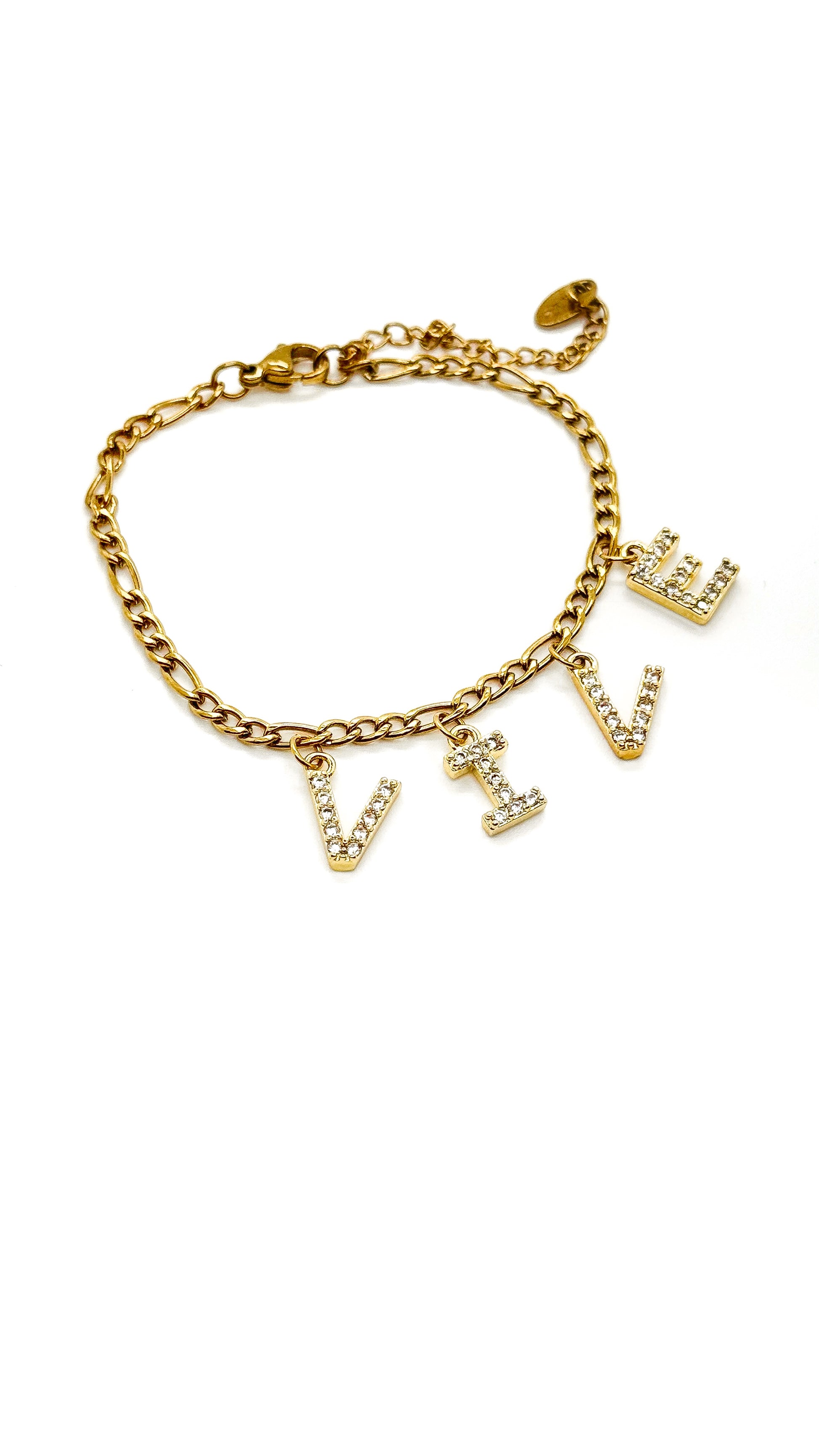 Bracelet Personnalisé - Lettres Diamants