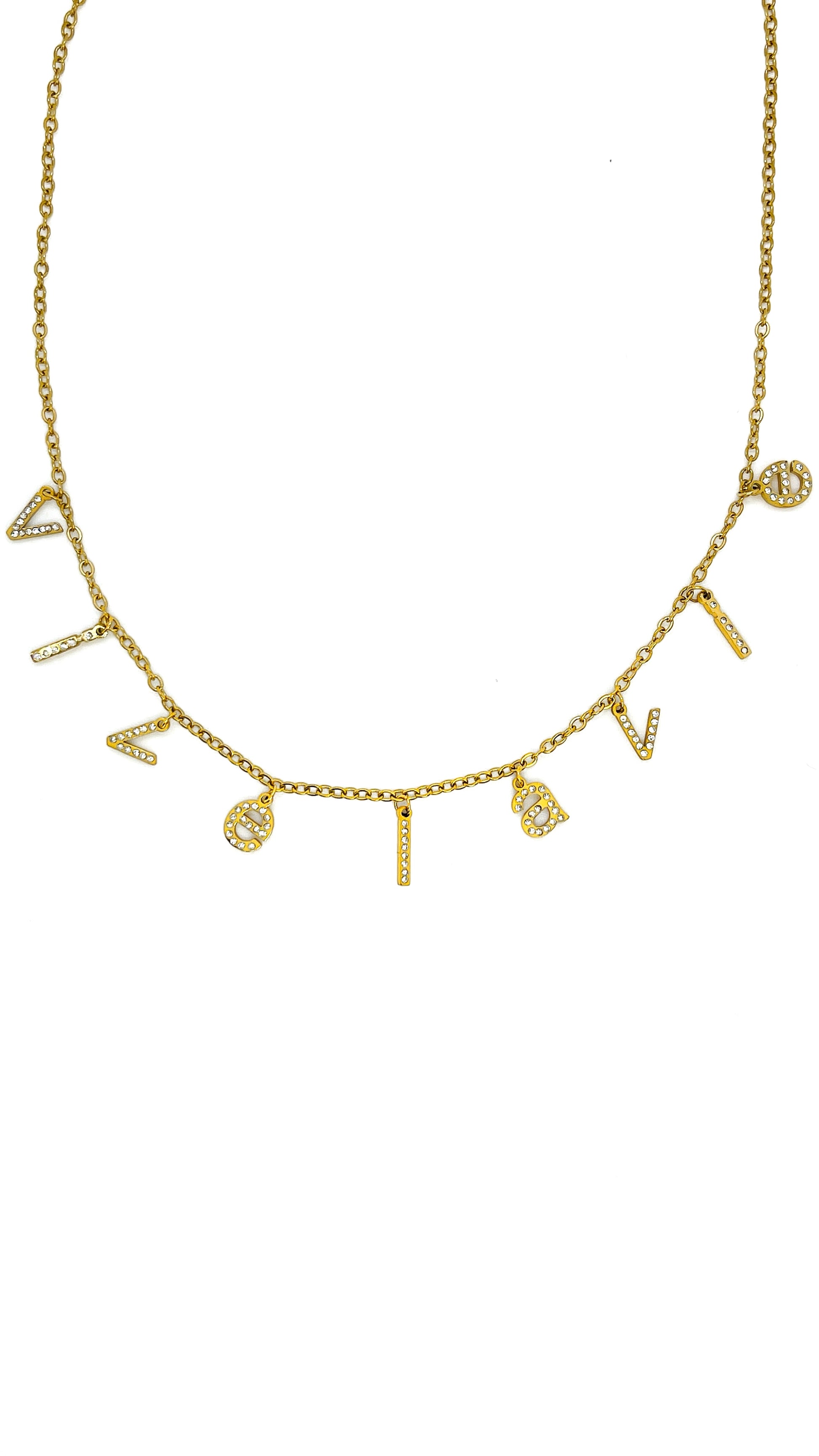 Chaîne Personnalisée - Styles Lettres Diamants