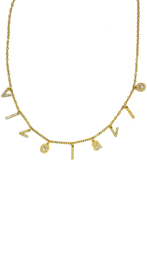 Personalized Chain - Diamond Letter Styles