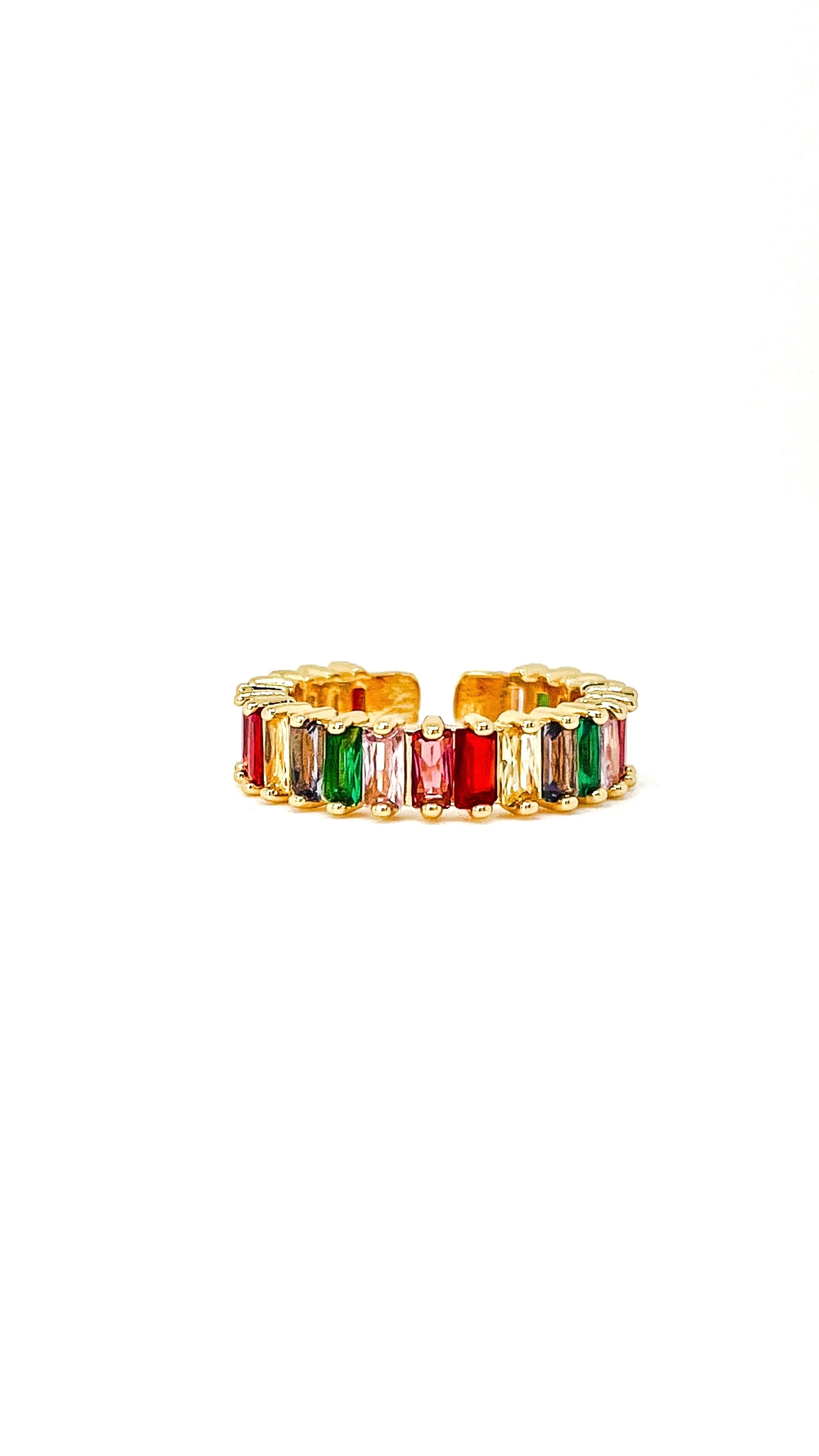 Bague - Couronne - Multicolore